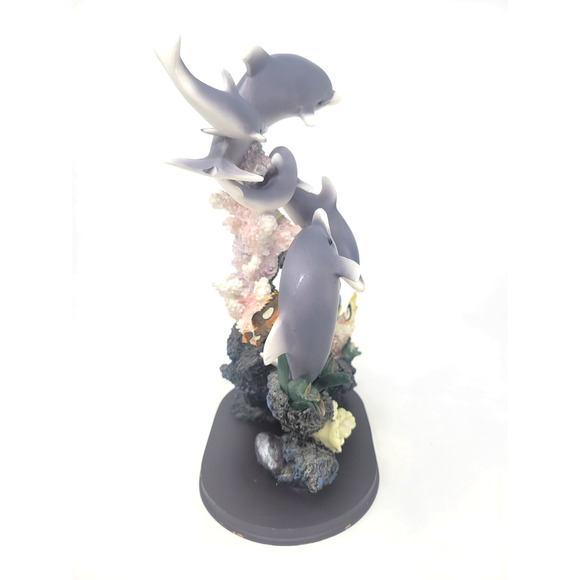 Dolphins and Sea life Statue Display Decoration - Rose Collections 12.5" - Picture 3 of 10